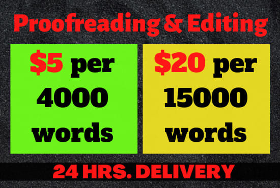 I will offer you best book editing and proofreading english content