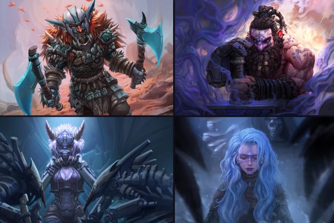 I will paint concept art, illustration