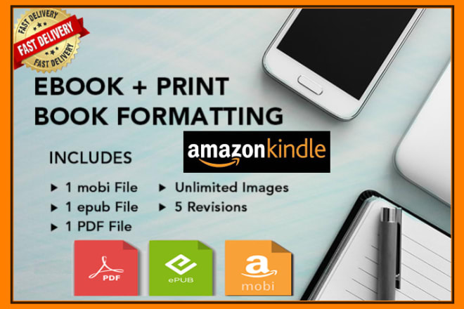 I will print and format your ebook and converted for self publishing