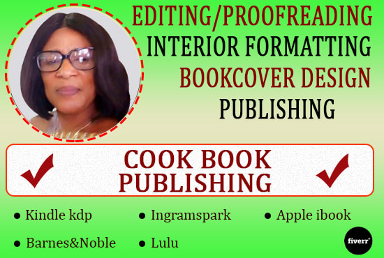 I will proofread, format and design cover for your cookbook