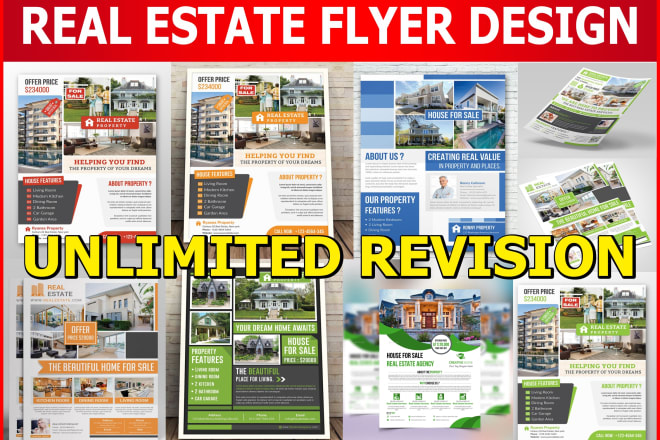 I will real estate flyer design