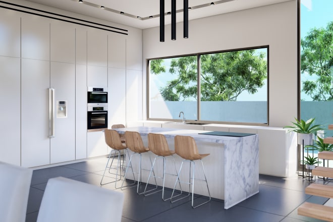 I will render interior designs with lumion 10, vray, corona