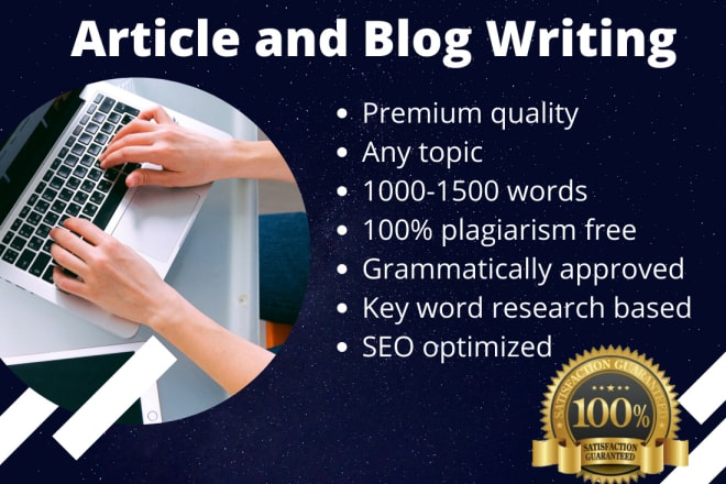 I will research and write 1500 words blog articles