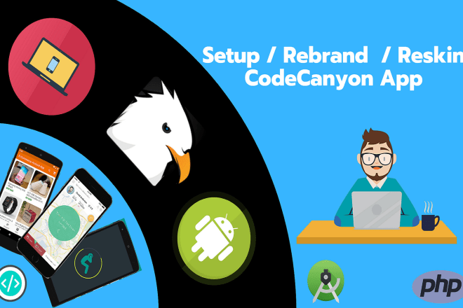 I will reskin, rebrand, setup codecanyon android app