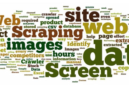 I will scrap data from website and import it to excel, csv or mysql