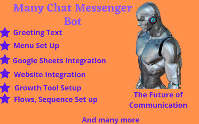 I will set up manychat bot for messenger marketing