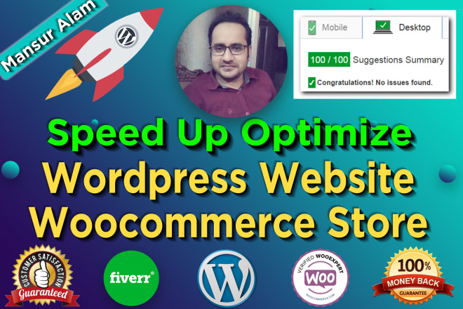 I will speed up and optimize wordpress website, woocommerce website