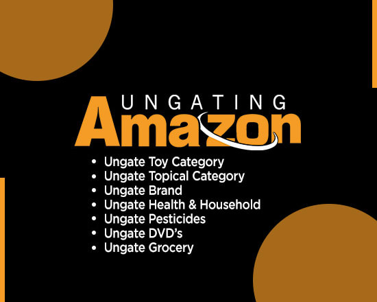 I will ungate amazon restricted categories and brand legally