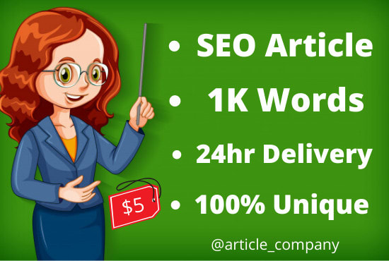 I will write 1000 words SEO optimized blog post, content writer