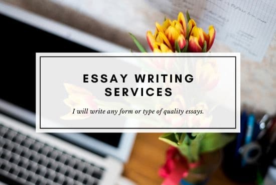 I will write any type of quality essay
