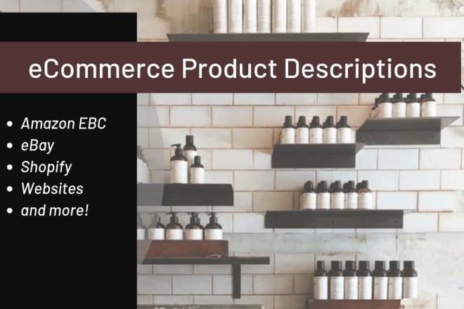 I will write copy for your products