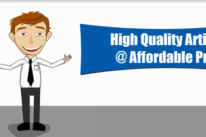 I will write high quality articles and publish on my facebook page