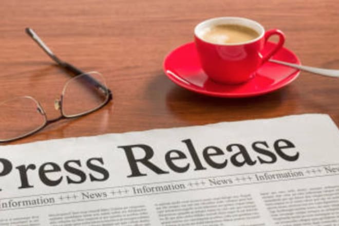I will write press releases and create targeted UK media lists