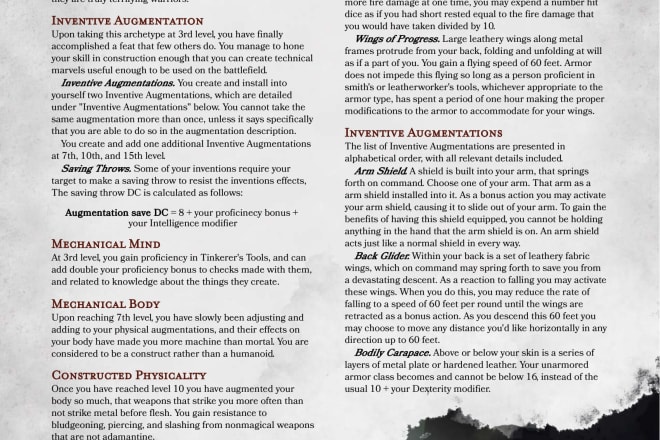 I will write you your very own dungeons and dragons 5e homebrew