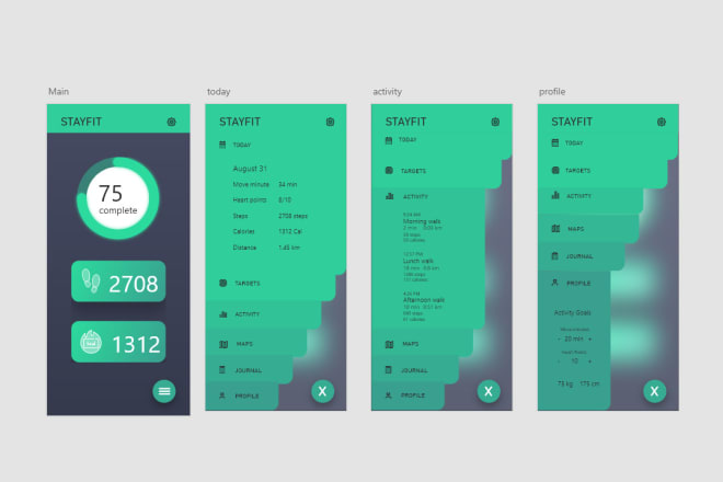 I will a design best mobile app UI UX