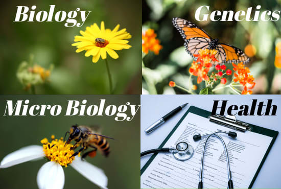I will assist you in biology, genetics, microbiology, and health related assignments