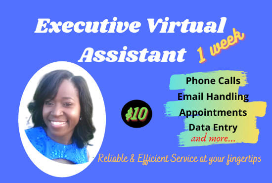 I will be your executive virtual assistant