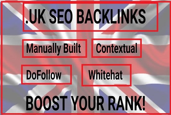 I will build high quality SEO UK backlinks manual link building service