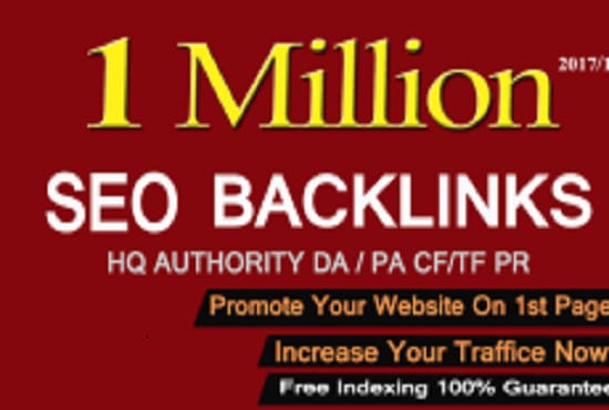 I will create 1 million gsa dofollow backlinks