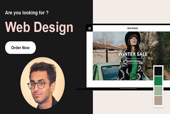 I will create an eye catching and creative website, landing page
