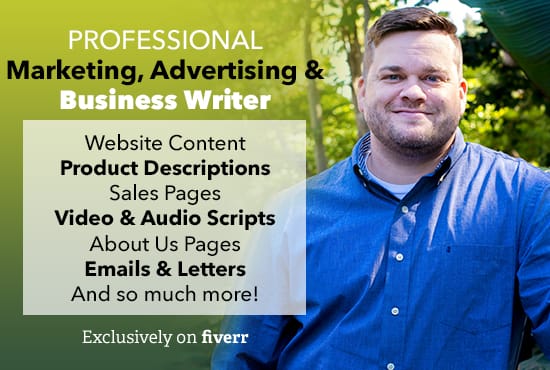 I will create unique sales, ad, and website copywriting