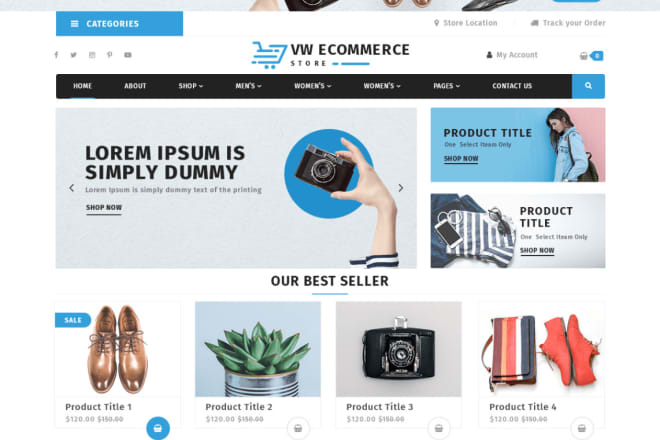 I will create your e commerce shopping store in wordpress