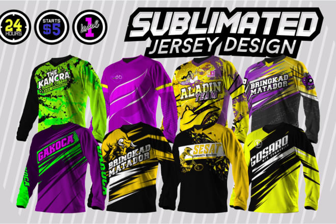 I will creative sublimation jersey design