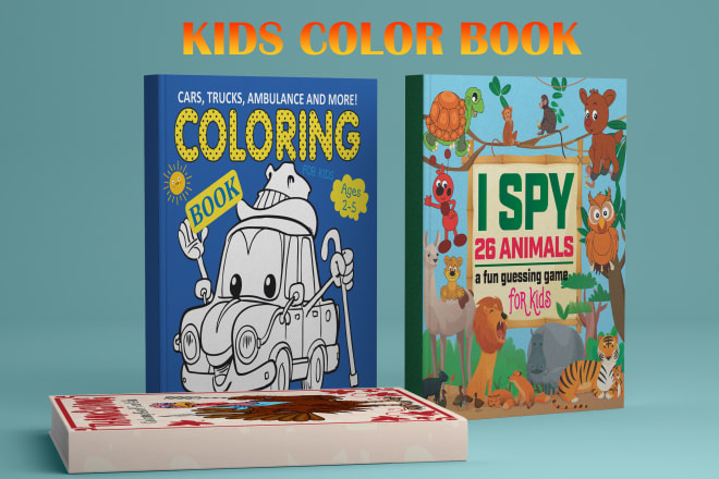 I will design a cute and attractive kids book cover for your kdp business