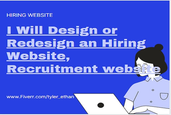I will design and redesign an hiring website, recruitment website