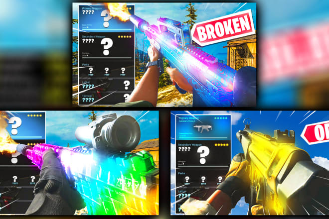 I will design cod warzone thumbnails