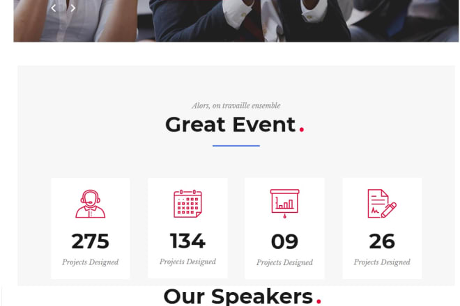 I will design event promo ads, conference,webinar wordpress website