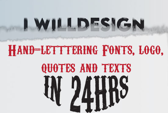 I will design handwritten monograms font quotes and text in 24 hrs