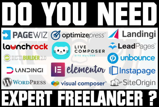 I will design sales landing marketing web pages using your builder