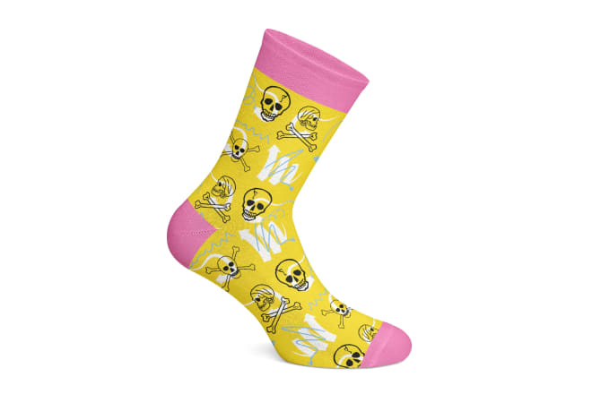 I will design unique socks for you