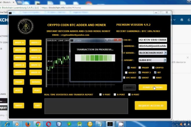 I will develop astounding mining bot,fast secure mining bitcoin app,mining bot