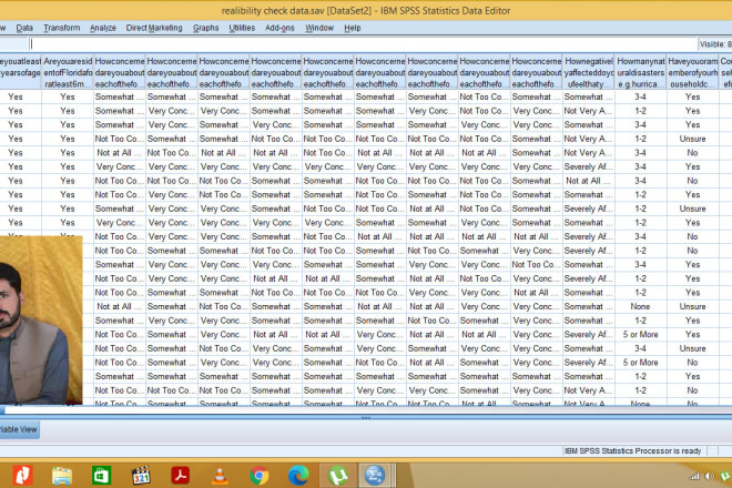 I will develop spss sheet for questionnaire, data entry, coding and cleaning