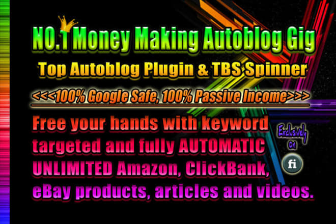 I will do autopilot amazon affiliate autoblog for passive income