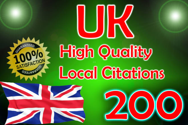 I will do best live 200 UK best local listing citation