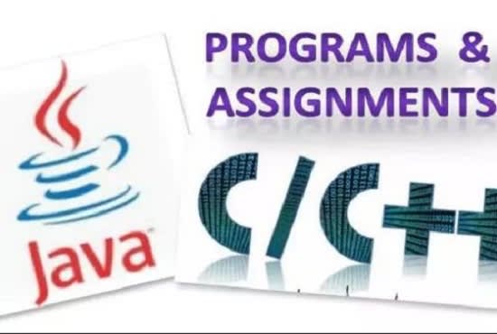 I will do cpp, c and java programming projects