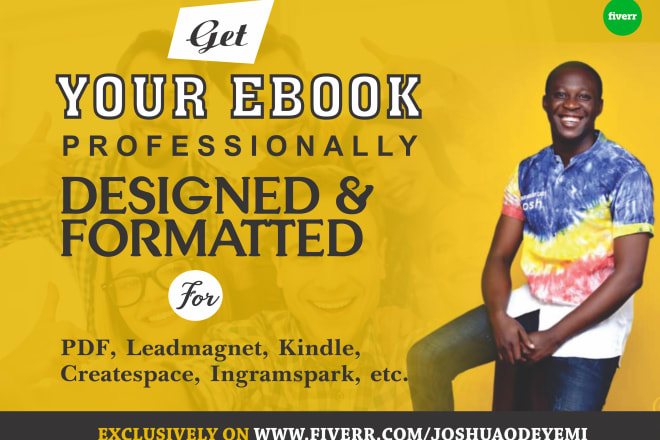 I will do ebook formatting,ebook design for pdf,epub,lead magnet,kindle