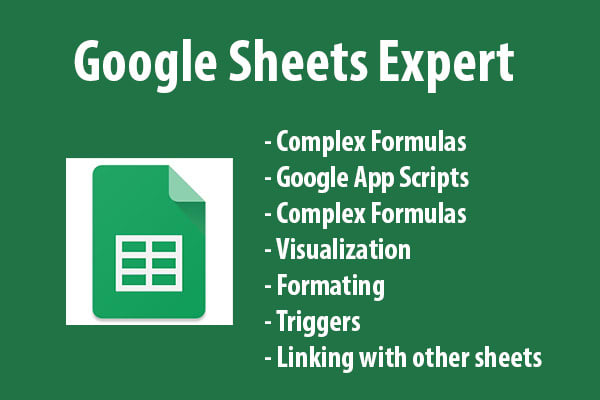 I will do google sheets, scripting, formulas, dashboards fast