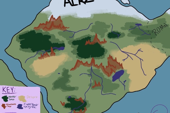 I will do immersive fantasy world maps