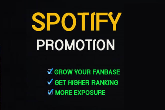 I will do organic spotify music promotion playlist