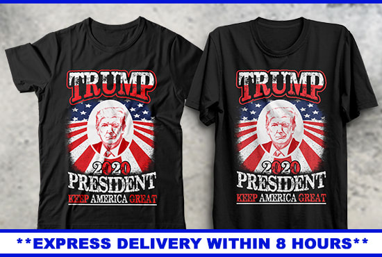 I will do political trump or anti trump supporting tshirt design