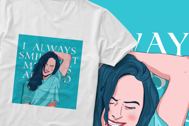 I will do t shirt design with my artwork style