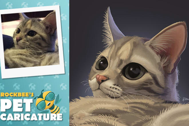 I will draw an awesome caricature portrait of your pet