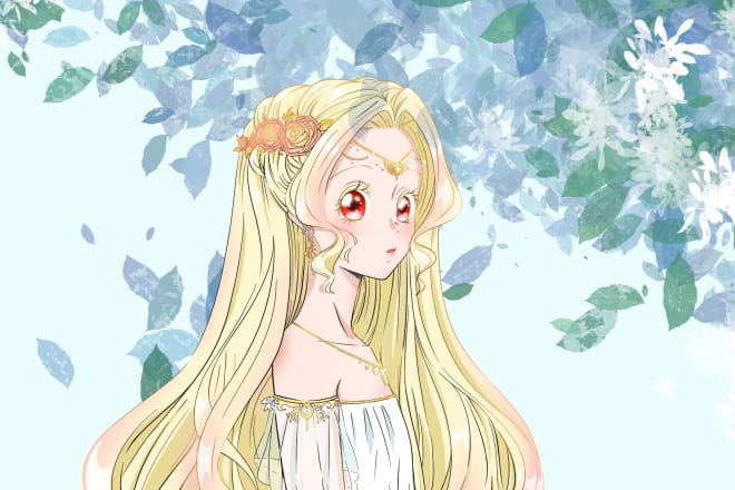 I will draw an original anime character, lineart, or fan art