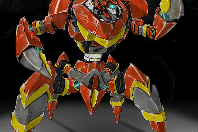 I will draw cool robots for you