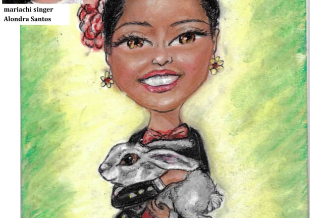 I will draw realistic caricature portrait with handmade in pastel