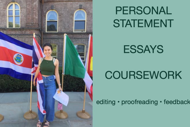 I will edit and critique personal statements and essays